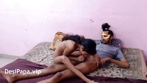 18 Year Old Indian Teen With Natural Tits Desi Sucks And Fucks Before Bed Time