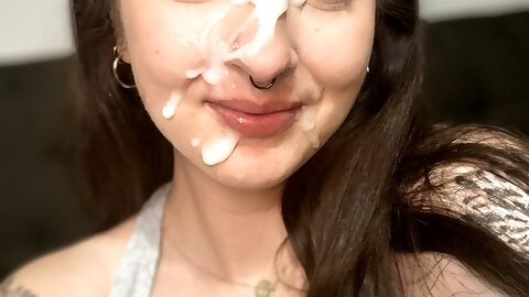 Love how thick his cum is. Feels amazing on my face!